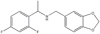 (2H-1,3-benzodioxol-5-ylmethyl)[1-(2,4-difluorophenyl)ethyl]amine Structure