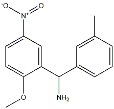 (2-methoxy-5-nitrophenyl)(3-methylphenyl)methanamine