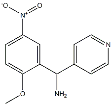 (2-methoxy-5-nitrophenyl)(pyridin-4-yl)methanamine|