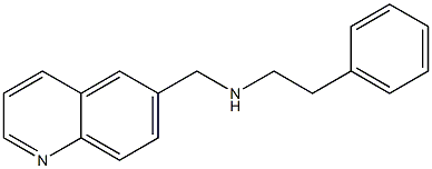 (2-phenylethyl)(quinolin-6-ylmethyl)amine 结构式