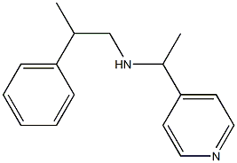 (2-phenylpropyl)[1-(pyridin-4-yl)ethyl]amine Struktur