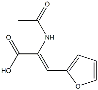 (2Z)-2-acetamido-3-(furan-2-yl)prop-2-enoic acid Structure