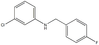 (3-chlorophenyl)(4-fluorophenyl)methylamine Structure