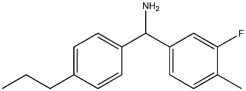 (3-fluoro-4-methylphenyl)(4-propylphenyl)methanamine