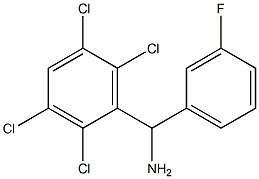 (3-fluorophenyl)(2,3,5,6-tetrachlorophenyl)methanamine Structure