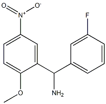 (3-fluorophenyl)(2-methoxy-5-nitrophenyl)methanamine Struktur
