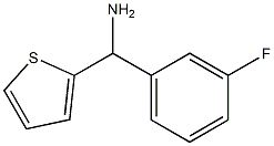(3-fluorophenyl)(thiophen-2-yl)methanamine Structure