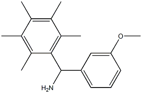 (3-methoxyphenyl)(2,3,4,5,6-pentamethylphenyl)methanamine Structure