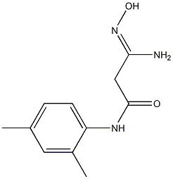 (3Z)-3-amino-N-(2,4-dimethylphenyl)-3-(hydroxyimino)propanamide Structure