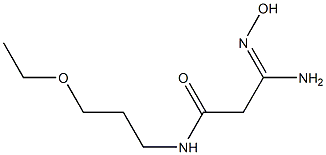 (3Z)-3-amino-N-(3-ethoxypropyl)-3-(hydroxyimino)propanamide|