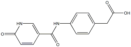 (4-{[(6-oxo-1,6-dihydropyridin-3-yl)carbonyl]amino}phenyl)acetic acid