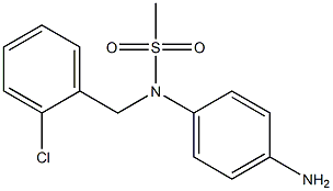 (4-aminophenyl)-N-[(2-chlorophenyl)methyl]methanesulfonamide Struktur