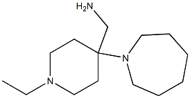 (4-azepan-1-yl-1-ethylpiperidin-4-yl)methylamine Structure