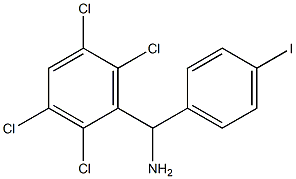 (4-iodophenyl)(2,3,5,6-tetrachlorophenyl)methanamine Struktur