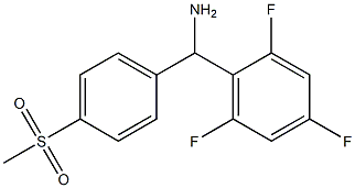 (4-methanesulfonylphenyl)(2,4,6-trifluorophenyl)methanamine Struktur