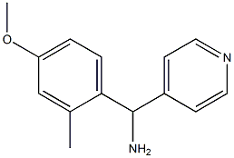 (4-methoxy-2-methylphenyl)(pyridin-4-yl)methanamine Structure