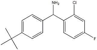 (4-tert-butylphenyl)(2-chloro-4-fluorophenyl)methanamine Structure