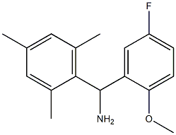 (5-fluoro-2-methoxyphenyl)(2,4,6-trimethylphenyl)methanamine
