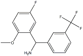 (5-fluoro-2-methoxyphenyl)[3-(trifluoromethyl)phenyl]methanamine Structure