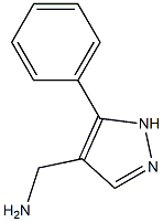 (5-phenyl-1H-pyrazol-4-yl)methanamine Struktur