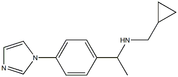 (cyclopropylmethyl)({1-[4-(1H-imidazol-1-yl)phenyl]ethyl})amine