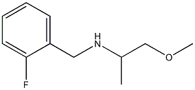 [(2-fluorophenyl)methyl](1-methoxypropan-2-yl)amine Structure