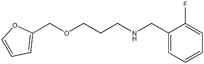 [(2-fluorophenyl)methyl][3-(furan-2-ylmethoxy)propyl]amine Struktur
