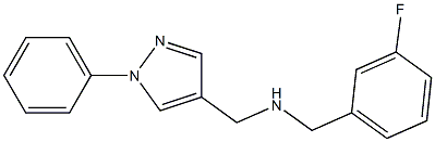[(3-fluorophenyl)methyl][(1-phenyl-1H-pyrazol-4-yl)methyl]amine