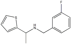 [(3-fluorophenyl)methyl][1-(thiophen-2-yl)ethyl]amine 化学構造式