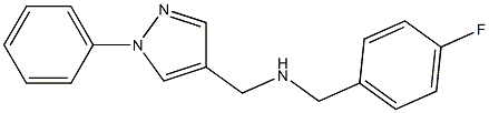 [(4-fluorophenyl)methyl][(1-phenyl-1H-pyrazol-4-yl)methyl]amine Structure