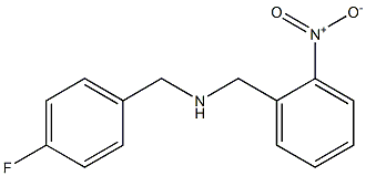 [(4-fluorophenyl)methyl][(2-nitrophenyl)methyl]amine Struktur