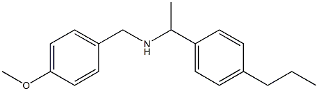 [(4-methoxyphenyl)methyl][1-(4-propylphenyl)ethyl]amine Structure