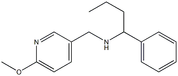 [(6-methoxypyridin-3-yl)methyl](1-phenylbutyl)amine Structure