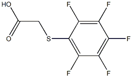 [(pentafluorophenyl)thio]acetic acid 化学構造式