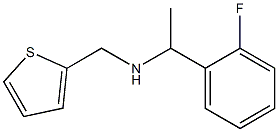 [1-(2-fluorophenyl)ethyl](thiophen-2-ylmethyl)amine Struktur