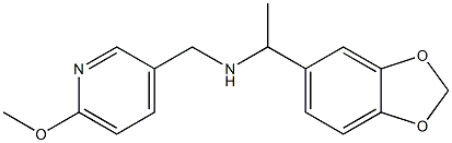[1-(2H-1,3-benzodioxol-5-yl)ethyl][(6-methoxypyridin-3-yl)methyl]amine|
