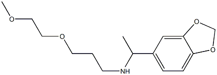 [1-(2H-1,3-benzodioxol-5-yl)ethyl][3-(2-methoxyethoxy)propyl]amine Struktur