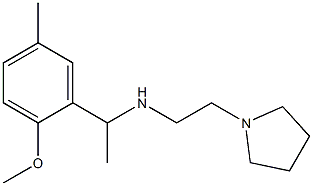 [1-(2-methoxy-5-methylphenyl)ethyl][2-(pyrrolidin-1-yl)ethyl]amine Struktur