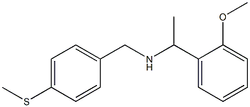 [1-(2-methoxyphenyl)ethyl]({[4-(methylsulfanyl)phenyl]methyl})amine