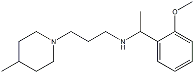 [1-(2-methoxyphenyl)ethyl][3-(4-methylpiperidin-1-yl)propyl]amine