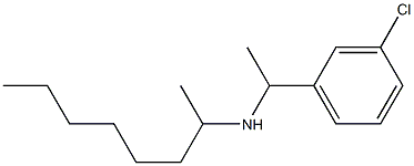 [1-(3-chlorophenyl)ethyl](octan-2-yl)amine Structure