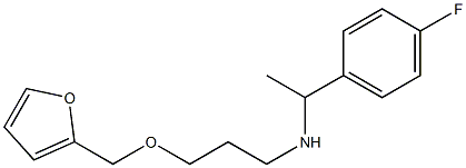 [1-(4-fluorophenyl)ethyl][3-(furan-2-ylmethoxy)propyl]amine Struktur