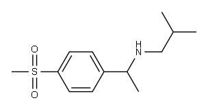 [1-(4-methanesulfonylphenyl)ethyl](2-methylpropyl)amine Struktur