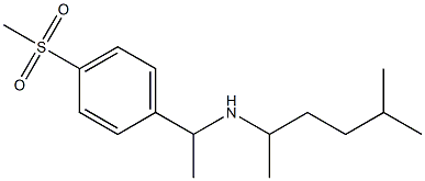 [1-(4-methanesulfonylphenyl)ethyl](5-methylhexan-2-yl)amine|