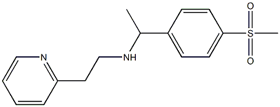 [1-(4-methanesulfonylphenyl)ethyl][2-(pyridin-2-yl)ethyl]amine Struktur