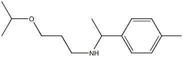 [1-(4-methylphenyl)ethyl][3-(propan-2-yloxy)propyl]amine Struktur