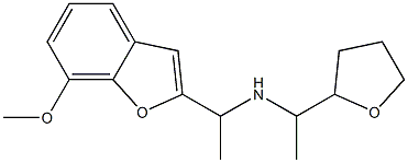 [1-(7-methoxy-1-benzofuran-2-yl)ethyl][1-(oxolan-2-yl)ethyl]amine