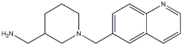 [1-(quinolin-6-ylmethyl)piperidin-3-yl]methanamine 化学構造式