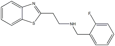 [2-(1,3-benzothiazol-2-yl)ethyl][(2-fluorophenyl)methyl]amine