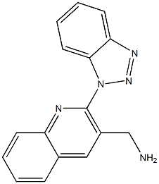 [2-(1H-1,2,3-benzotriazol-1-yl)quinolin-3-yl]methanamine|